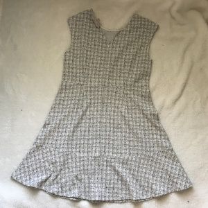 NWT Loft Black Strip White Short Sleeve Dress 14